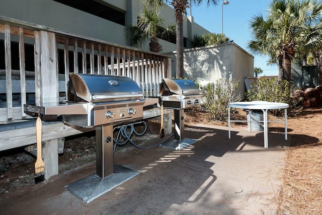 view of patio / terrace with area for grilling
