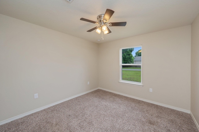 3362 Peeble Dr, Crestview, FL 32539 - carpeted empty room featuring baseboards and a ceiling fan