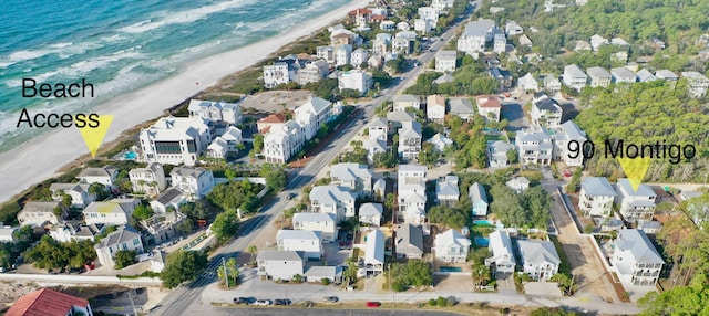 90 Montigo Ave, Santa Rosa Beach, FL 32459 - aerial perspective of suburban area featuring extended coastline