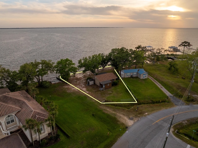 2894 Bay Grove Rd, Freeport, FL 32439 - aerial view at dusk of a water view