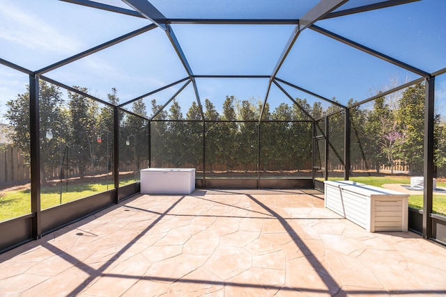367 Brighton Cv, Freeport, FL 32439 - exterior space featuring glass enclosure and a jacuzzi