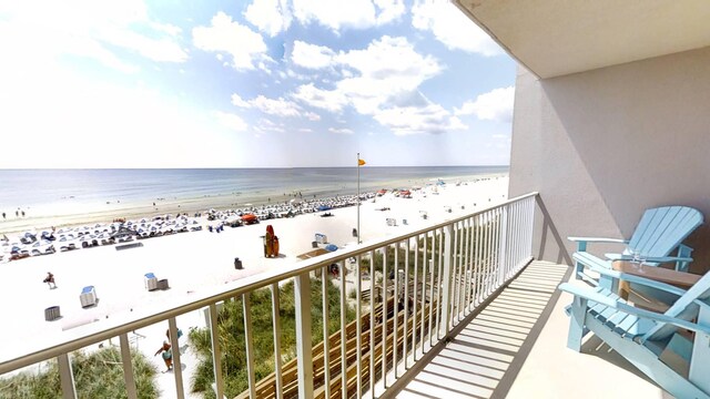 16819 Front Beach Rd Unit 210, Panama City Beach, FL 32413 - balcony with view of water and beach