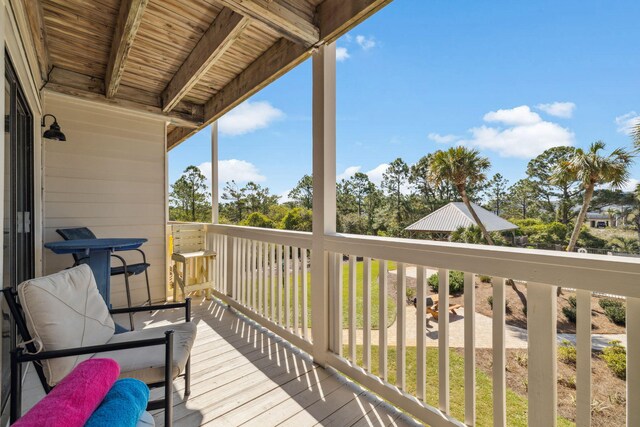 145 Beachfront Trl Unit 102A, Santa Rosa Beach, FL 32459 - view of wooden deck