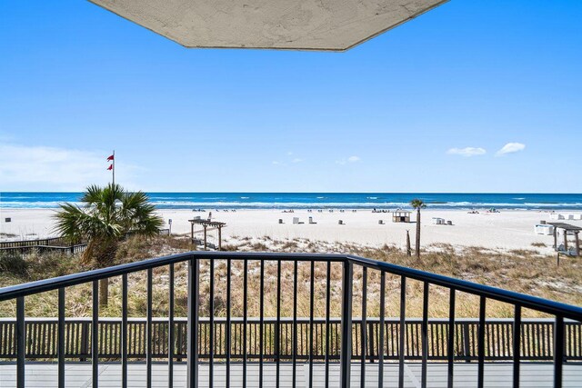 9850 S Thomas Dr Unit 205W, Panama City Beach, FL 32408 - view of water feature featuring a beach view