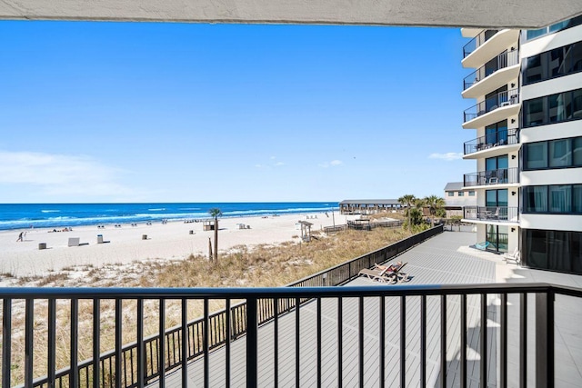 9850 S Thomas Dr Unit 205W, Panama City Beach, FL 32408 - water view featuring a beach view