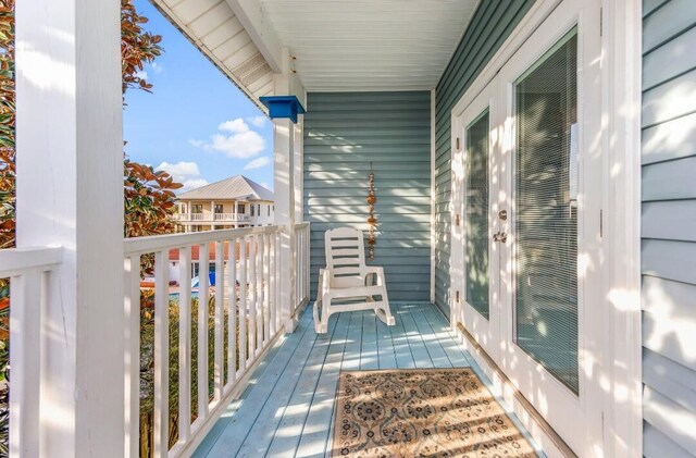 view of balcony