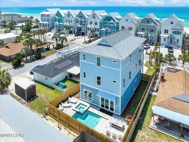 8320 Surf Dr, Panama City Beach, FL 32408 - bird's eye view featuring a residential view