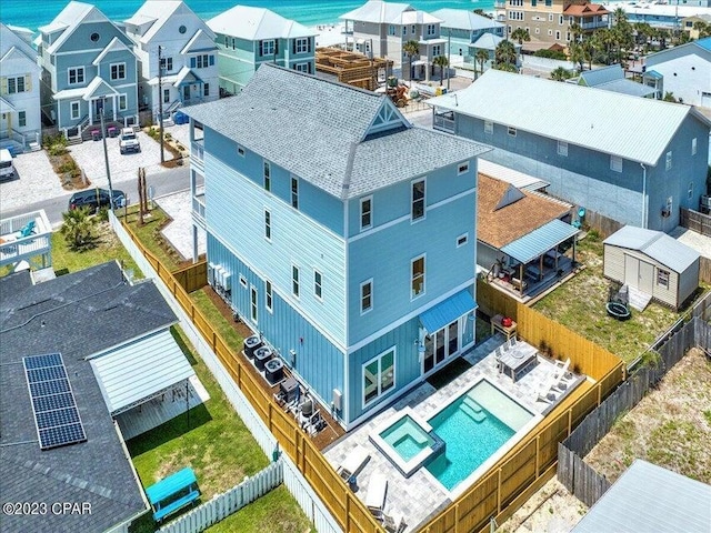 8320 Surf Dr, Panama City Beach, FL 32408 - aerial view with a residential view
