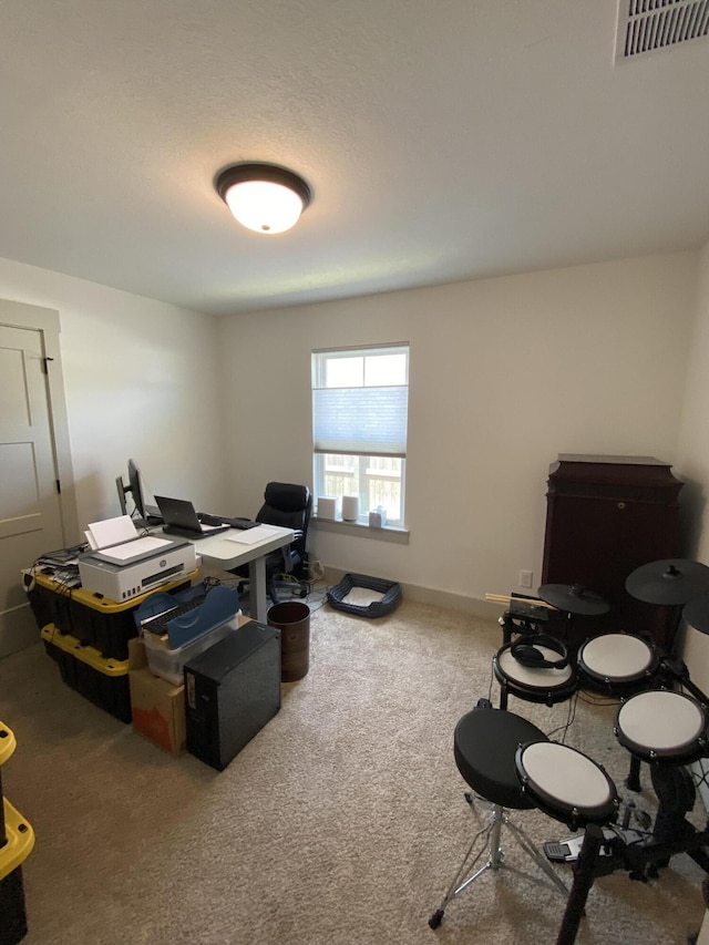 3784 Redbud Way, Panama City, FL 32404 - office featuring baseboards, carpet flooring, and visible vents