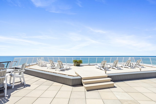 291 Scenic Gulf Dr Unit 1405, Miramar Beach, FL 32550 - view of patio featuring a water view
