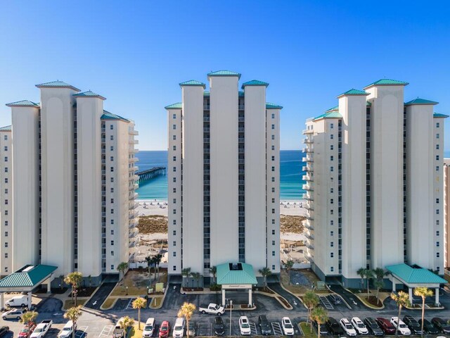 8575 Gulf Blvd Unit 1402, Navarre, FL 32566 - view of property with a water view and a beach view