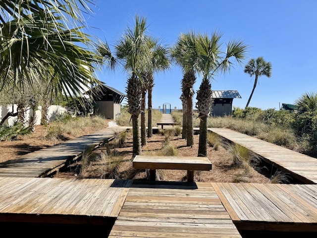 view of dock