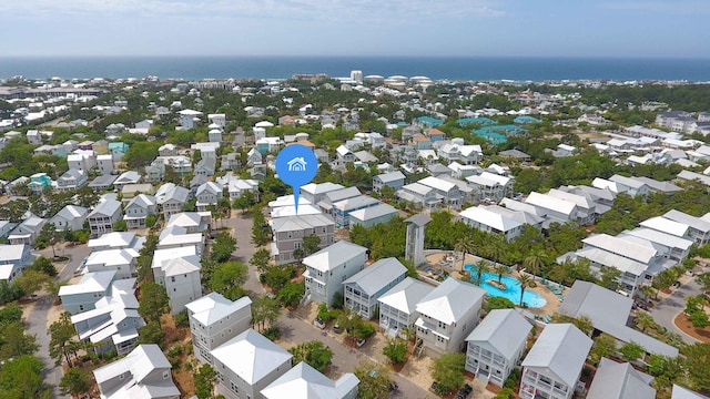 294 Gulfview Cir, Santa Rosa Beach, FL 32459 - drone / aerial view featuring a residential view and a water view