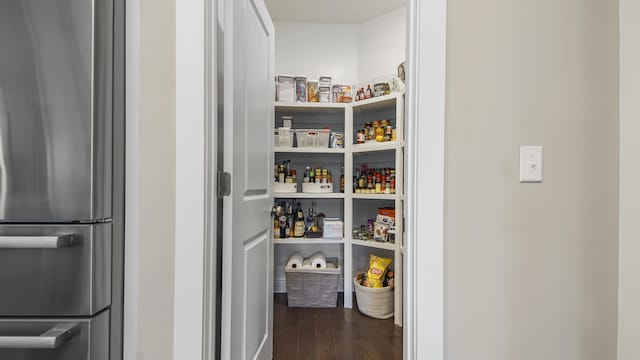 view of storage area