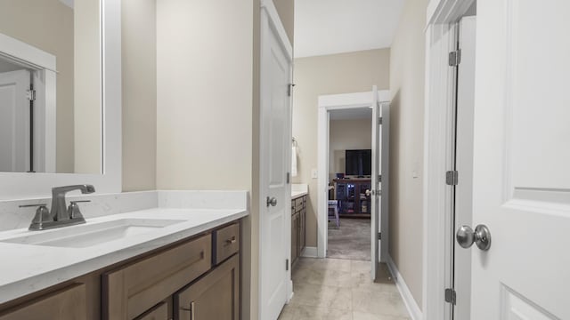 bathroom featuring vanity