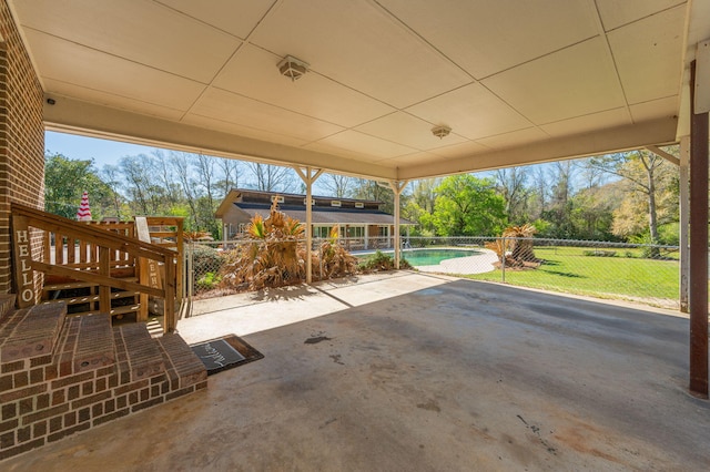 24776 Fifth Ave, Florala, AL 36442 - view of patio / terrace featuring an outbuilding and fence