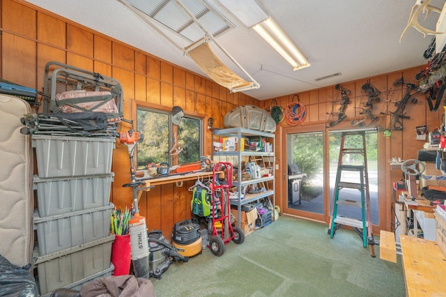 24776 Fifth Ave, Florala, AL 36442 - interior space with visible vents and wood walls