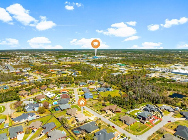 2511 Parkwood Dr, Panama City, FL 32405 - birds eye view of property with a residential view