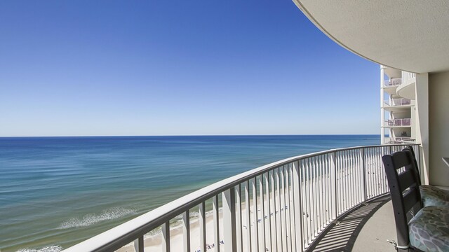 10519 Front Beach Rd Unit 1904B, Panama City Beach, FL 32407 - balcony featuring a water view