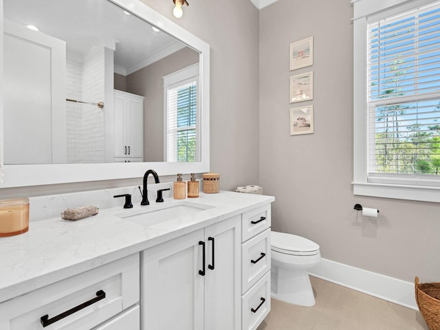 290 White Cottage Rd, Santa Rosa Beach, FL 32459 - full bath with toilet, a shower, a wealth of natural light, and vanity