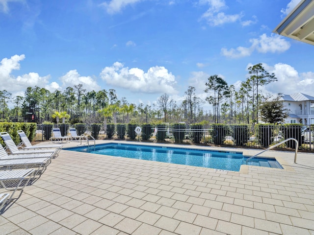 290 White Cottage Rd, Santa Rosa Beach, FL 32459 - pool with fence and a patio area