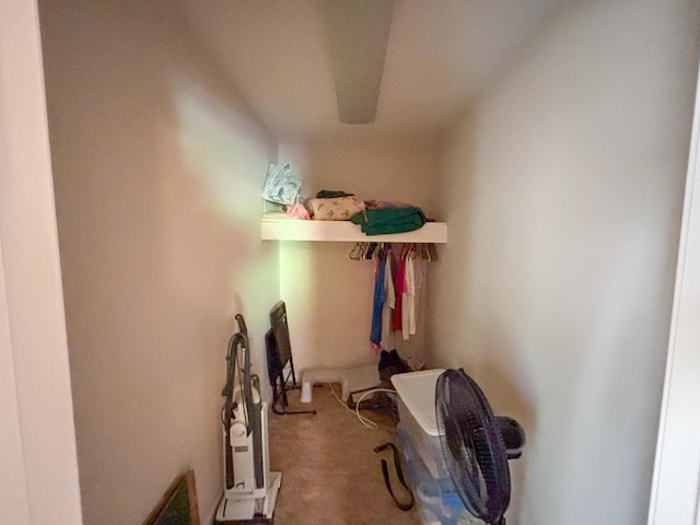 storage room featuring visible vents