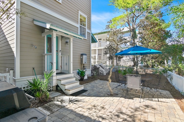 68 N Ryan St, Santa Rosa Beach, FL 32459 - view of patio / terrace with fence