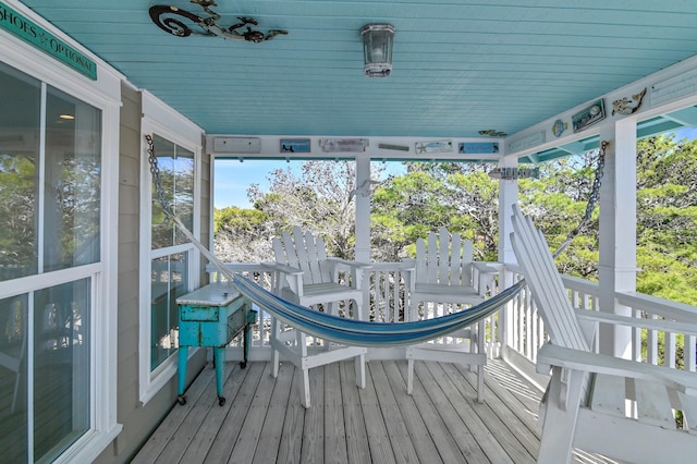 68 N Ryan St, Santa Rosa Beach, FL 32459 - view of unfurnished sunroom