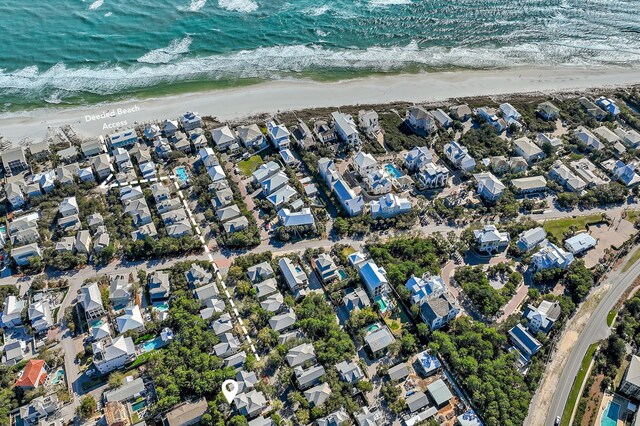 68 N Ryan St, Santa Rosa Beach, FL 32459 - bird's eye view with a residential view, a water view, and a beach view