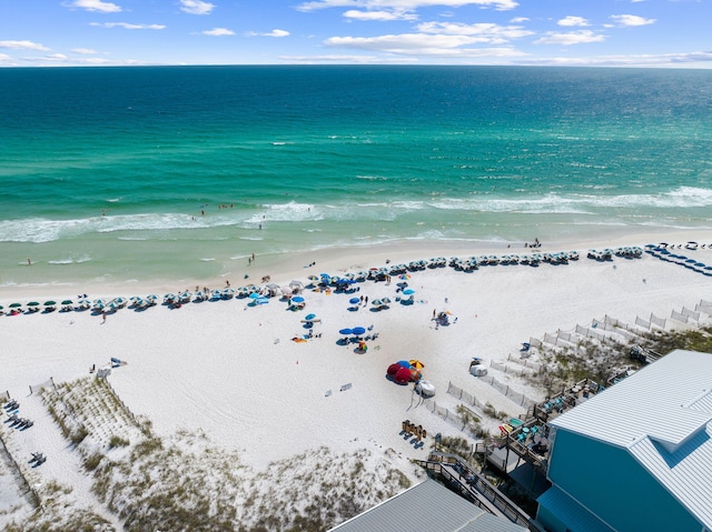 68 N Ryan St, Santa Rosa Beach, FL 32459 - aerial view featuring a water view and a beach view
