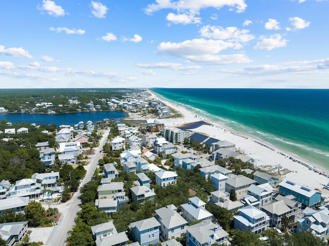 68 N Ryan St, Santa Rosa Beach, FL 32459 - birds eye view of property featuring a beach view and a water view
