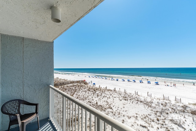 790 Santa Rosa Blvd Unit 403, Fort Walton Beach, FL 32548 - balcony with a water view and a beach view