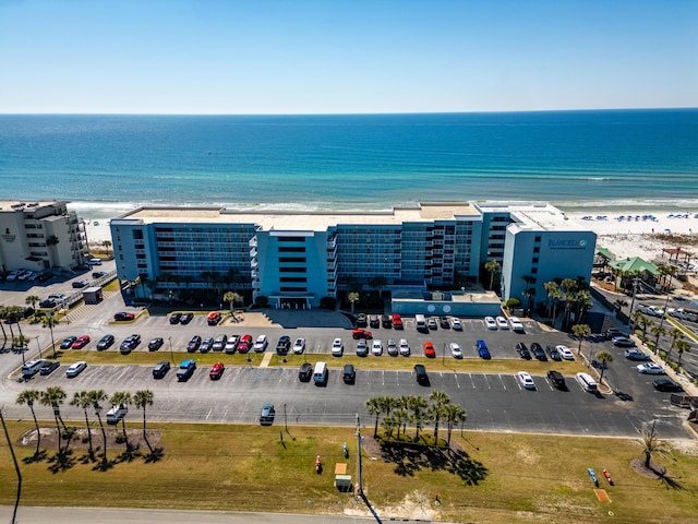 790 Santa Rosa Blvd Unit 403, Fort Walton Beach, FL 32548 - aerial view featuring a water view and a view of the beach