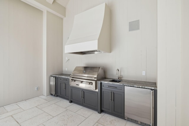 342 Windsong Dr, Inlet Beach, FL 32461 - view of patio with a sink and area for grilling