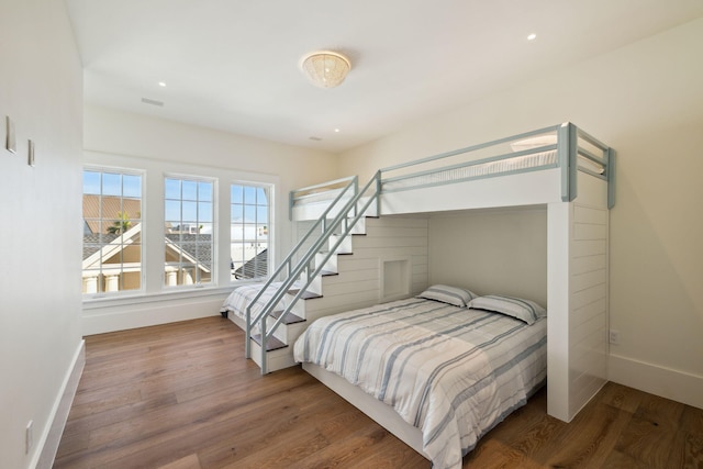 342 Windsong Dr, Inlet Beach, FL 32461 - bedroom with recessed lighting, baseboards, and wood finished floors