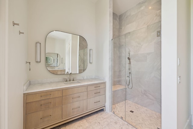 342 Windsong Dr, Inlet Beach, FL 32461 - full bathroom featuring vanity and a stall shower