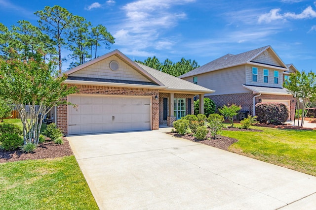 256 Cocobolo Dr, Santa Rosa Beach, FL 32459 - view of front of property with brick siding, driveway, and a garage