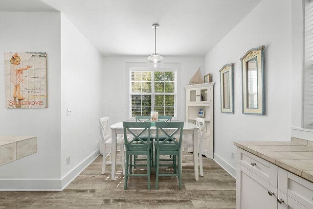 198 Somerset Bridge Rd Unit 117, Santa Rosa Beach, FL 32459 - dining space with baseboards and light wood-style flooring
