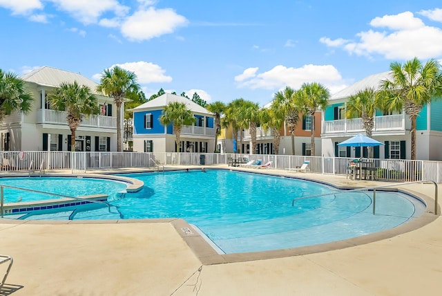 198 Somerset Bridge Rd Unit 117, Santa Rosa Beach, FL 32459 - pool with a patio and fence