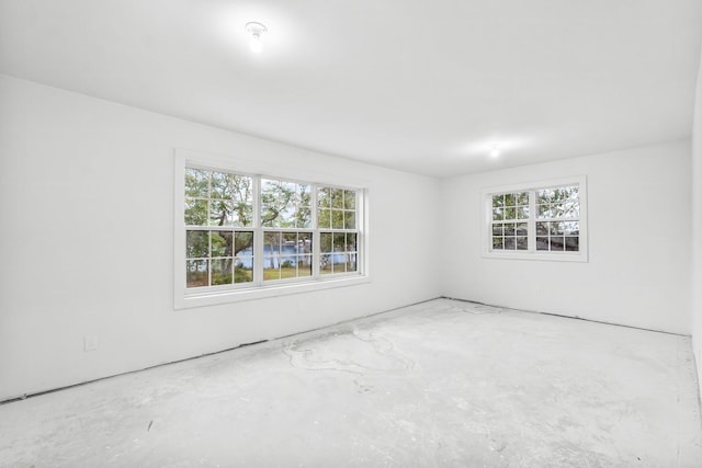 680 Mallet Bayou Rd, Freeport, FL 32439 - empty room featuring unfinished concrete flooring