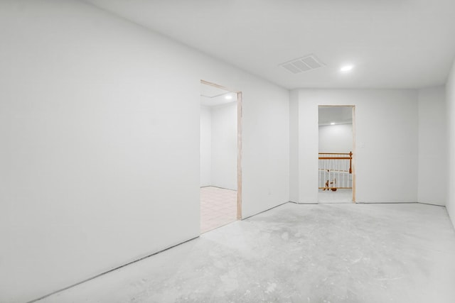 680 Mallet Bayou Rd, Freeport, FL 32439 - empty room with unfinished concrete flooring and visible vents