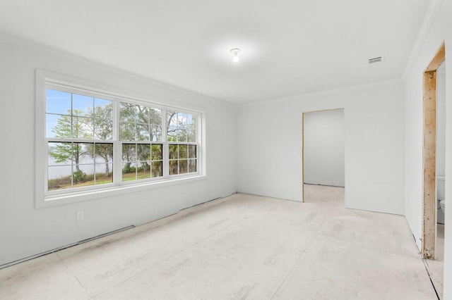 680 Mallet Bayou Rd, Freeport, FL 32439 - spare room featuring ornamental molding and visible vents
