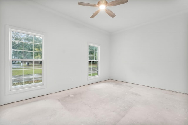 680 Mallet Bayou Rd, Freeport, FL 32439 - unfurnished room featuring a wealth of natural light and ceiling fan