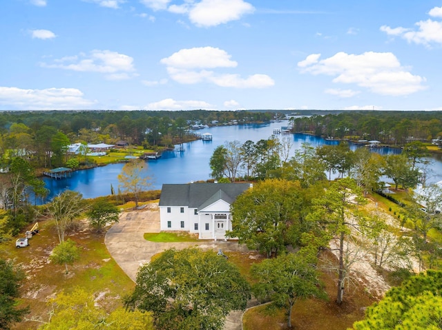 680 Mallet Bayou Rd, Freeport, FL 32439 - drone / aerial view with a water view
