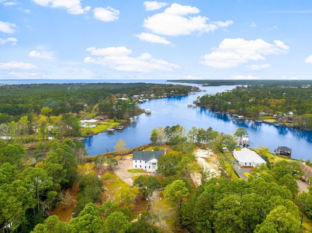 680 Mallet Bayou Rd, Freeport, FL 32439 - aerial view featuring a water view