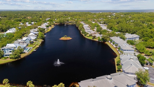 2221 Crystal Cove Ln Unit 2221, Miramar Beach, FL 32550 - drone / aerial view with a water view and a residential view