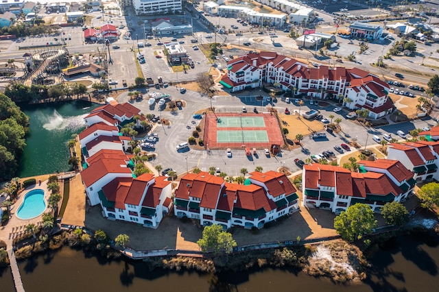 8730 Thomas Dr # 1203C, Panama City Beach, FL 32408 - aerial view with a water view