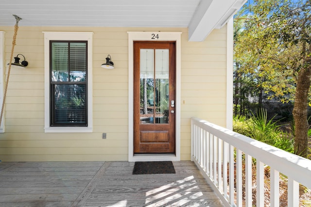 view of entrance to property