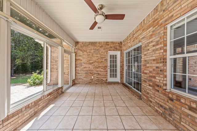 4397 Vardon Way, Niceville, FL 32578 - unfurnished sunroom with a ceiling fan and healthy amount of natural light