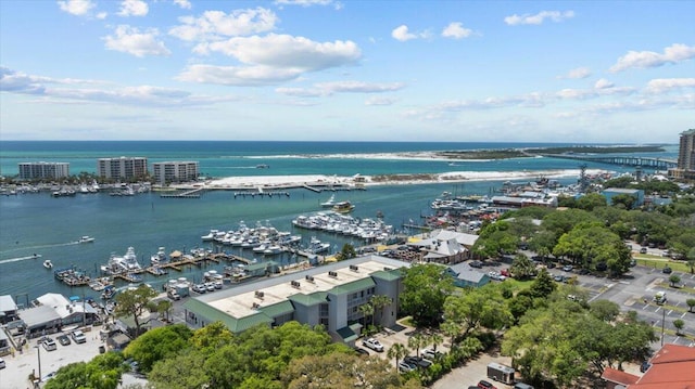212 Harbor Blvd Unit 205, Destin, FL 32541 - aerial view of a large body of water and a marina